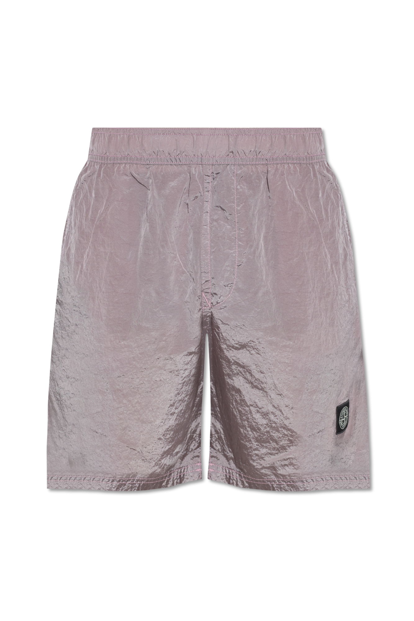 Stone island sale metallic shorts